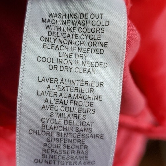 LAUNDRY NANTUCKET RED PINK COTTON CAPRI PANTS SIZE 8 - Picture 6 of 6